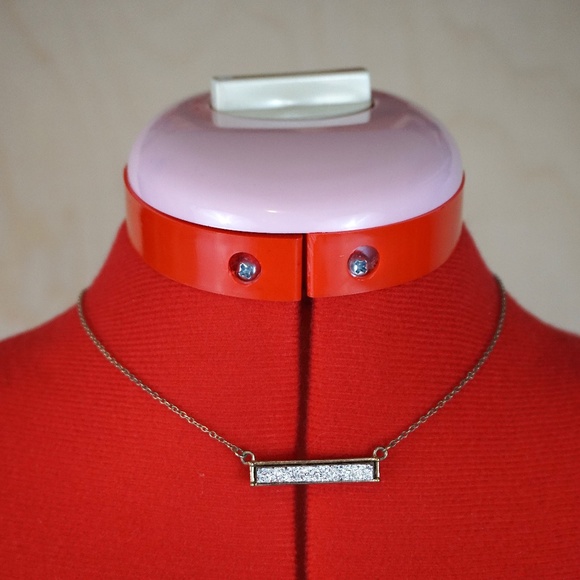 Druzy Bar Necklace - Picture 4 of 5